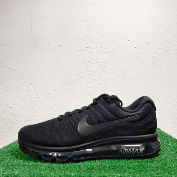 Nike Air Max 2017 Triple Black Running Shoes 849559-004 Size