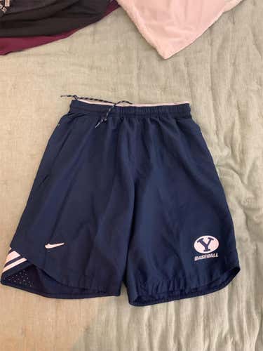 Navy Nike BYU Baseball Shorts