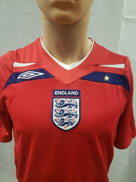 England National Team Umbro Soccer Jersey 2008-2010 Red S