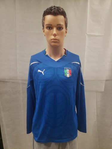 Italy National Team Soccer Long Sleeve Jersey 2010-2011 S