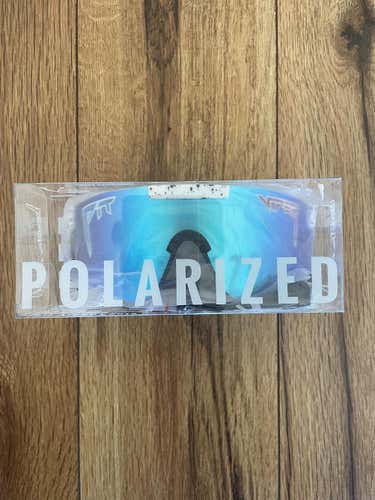 NEW Pit Viper Sunglasses - White Frame w/ Blue Lens