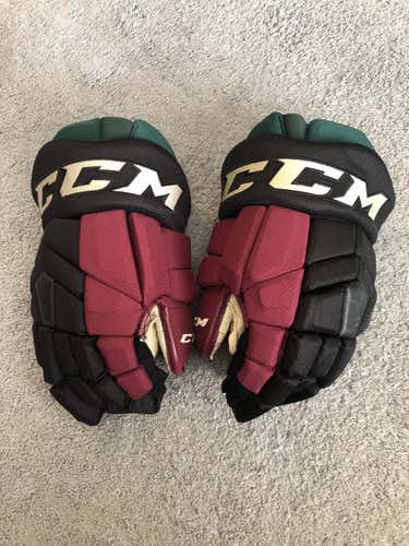 CCM HGTK Tacks Pro Stock Hockey 14” Gloves Nick Schmaltz Arizona Coyotes
