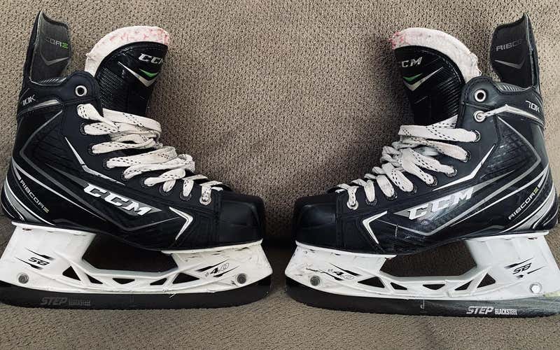 Used Senior CCM RibCor 70K Hockey Skates Extra Wide Width Size 7