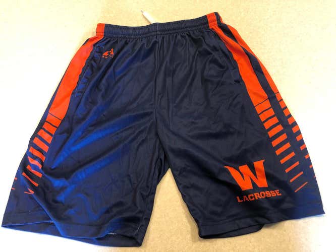 Wheaton Lacrosse Blue New Men's Adult Medium Shorts