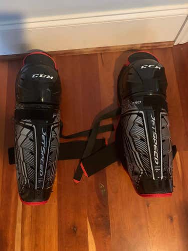 New CCM JetSpeed FT350 Shin Pads 15inch
