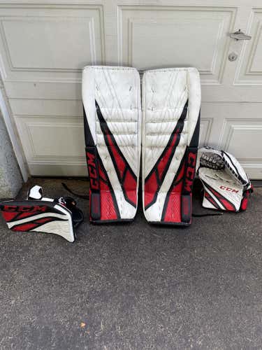 Red Senior 34" Regular Extreme Flex 4 Goalie Full Set