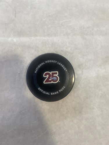Official Colorado Avalanche 2021 Stanley Cup Play Offs Game Puck