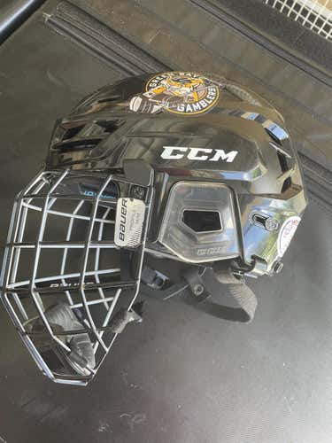 Black Used Medium CCM  Tacks 710 Helmet
