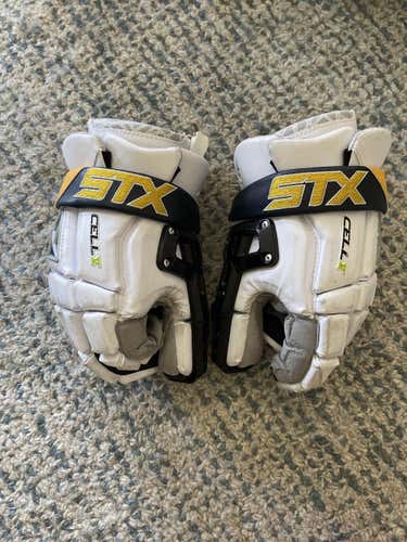 Drexel University Used Goalie STX Cell V Lacrosse Gloves