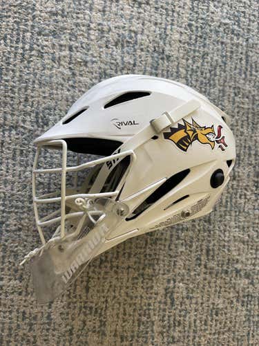Drexel University White Used STX Rival Helmet