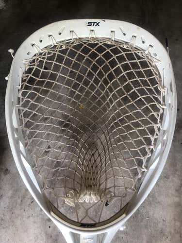 White Used Goalie Strung Eclipse Head