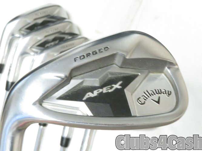 Callaway Apex 19 Irons Forged Steel Shafts 4-P ... LEFT Handed