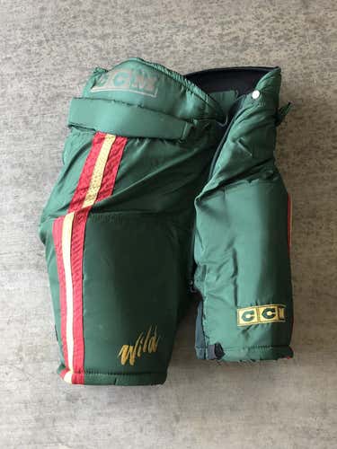 CCM Minnesota Wild Pro Stock Hockey Pants Size Large