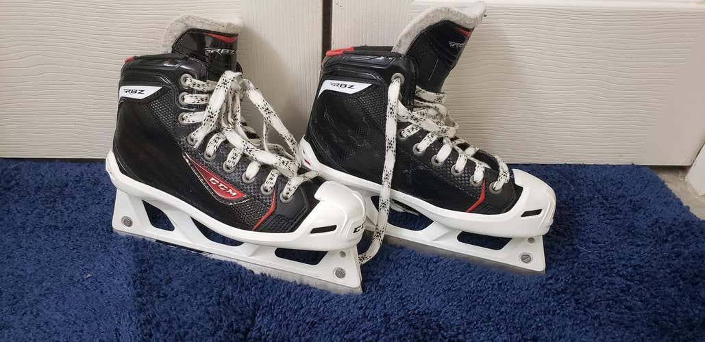 Used Junior CCM RBZ Goalie Skates Regular Width Size 3.5