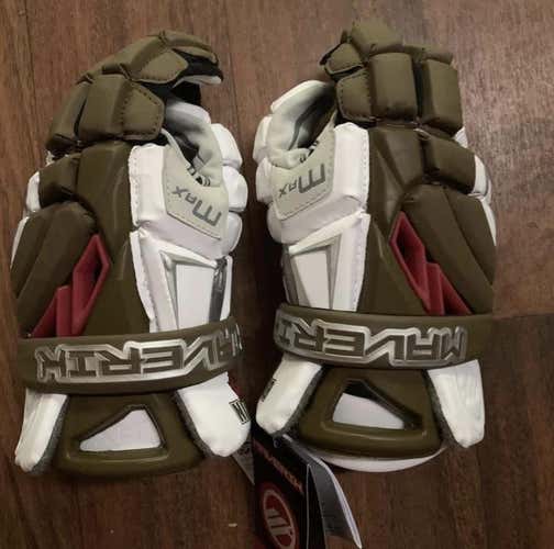 Brown Maverik Lacrosse Gloves