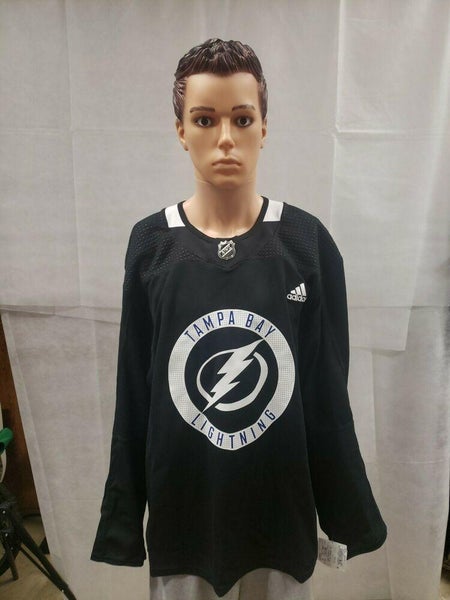 NWT ADIDAS NHL Tampa Bay Lightning Pro Practice Jersey - Black - Sz 56