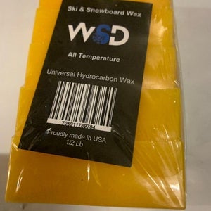 Ski Snowboard hot Wax 5 bars Total weight 1/2  lbs of wax New -yellow bars