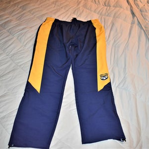 BSN Sports Athletic Pants, Blue/Gold, Bulldog, Medium