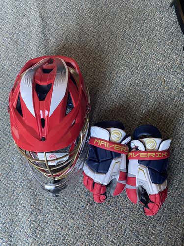 Maverik Showtime Bundle (M5 Glove And Cascade XRS Helmet)