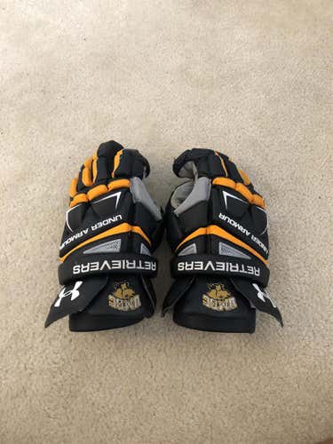 Black Used Player's Under Armour Engage 13" Lacrosse Gloves