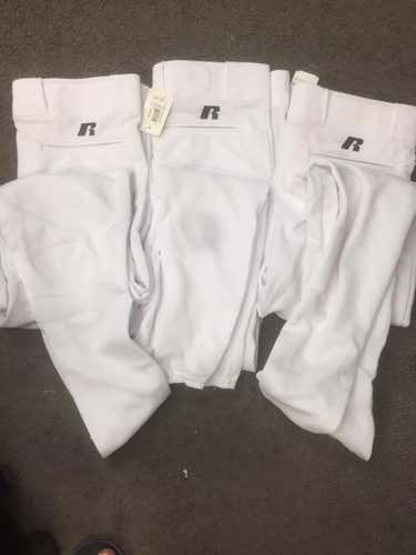 White New Adult Men's Medium Pants -3 PAIR