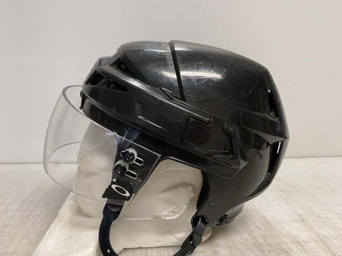 CCM Vector V08 Pro Stock Hockey Helmet Small Black Oakley Visor 7271