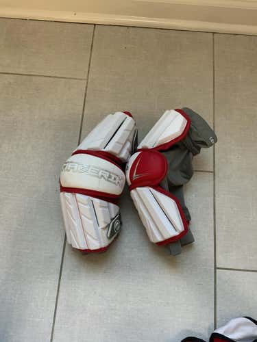 Rutgers Team Issued Used Large Maverik Max Arm Pads