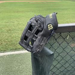 Black High School/College Outfield A2K 12.75" Baseball Glove