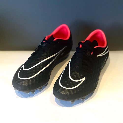 Black Men's Molded Cleats Nike Hypervenom Phantom Cleats