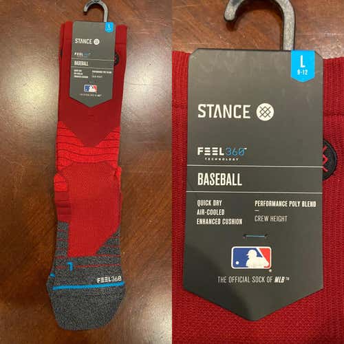 Rare MLB Diamond Pro Crew Performance 360 Large Baseball Socks by Stance * NEW