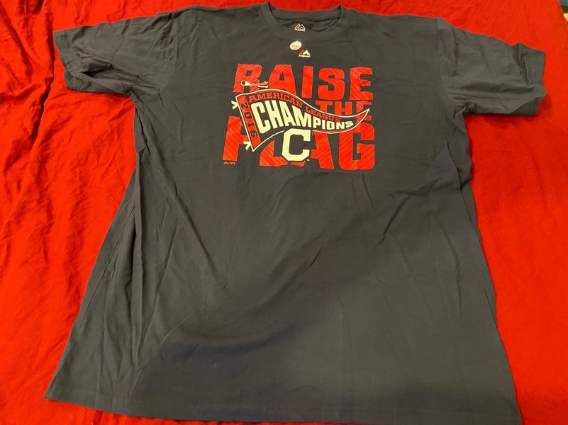 Men's Fanatics Branded Red Cleveland Indians 2020 Postseason Locker Room  Big & Tall T-Shirt