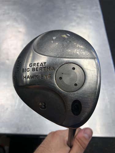 Used Right Handed Regular Flex 3 Wood Great Big Bertha Hawk Eye Fairway Wood