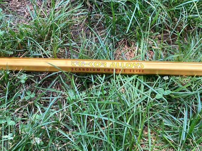 Rare New Gold Scandium Elite Lacrosse Shaft w/broken shafts