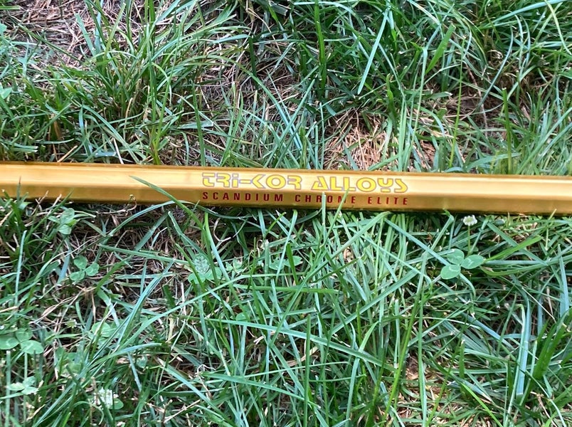 Rare New Gold Scandium Elite Lacrosse Shaft w/broken shafts
