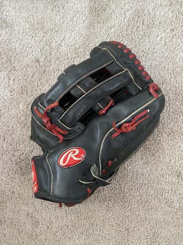 Black High School/College Outfield 13" Pro Preferred Baseball Glove