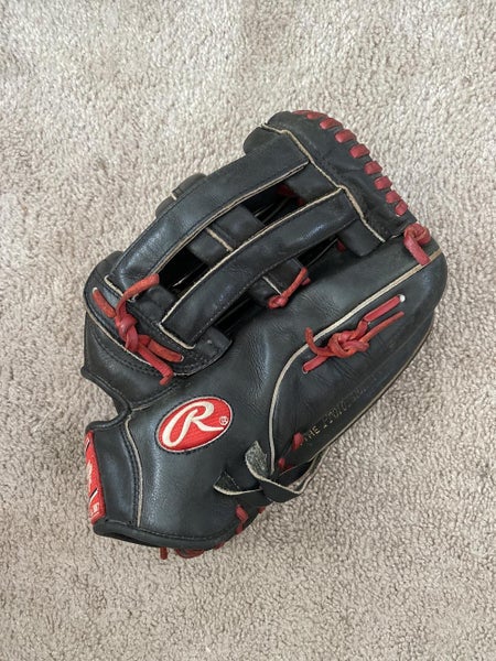 Black High School/College Outfield 13" Pro Preferred Baseball Glove