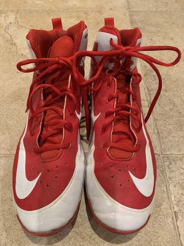 NIKE HUARACHE PRO MID MCS MEN'S Molded CLEATS 923433-611 Men’s size 9