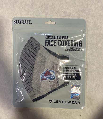 Colorado Avalanche Team Issued Reusable Gray Face Covering
