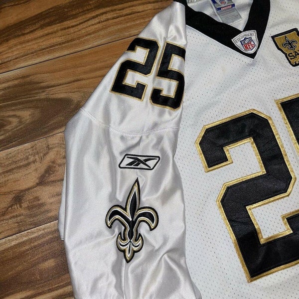 Vintage 00s White Reebok X NFL Women's New Orleans Saints Bush 25 Jersey -  X-Large Polyester– Domno Vintage