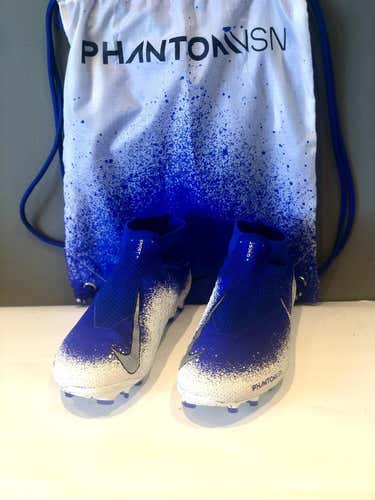 Blue Men's Molded Cleats Nike Phantom Vision Elite Cleats