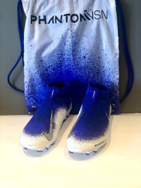 Blue Men's Molded Cleats Nike Phantom Vision Elite Cleats