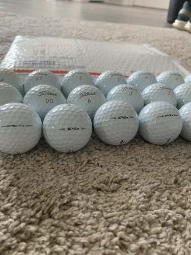 18 Used Titleist Pro V1 / ProV1x Golf Balls