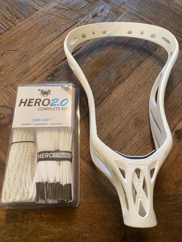 Warrior Noz 2X Lacrosse Head With Complete String Kit