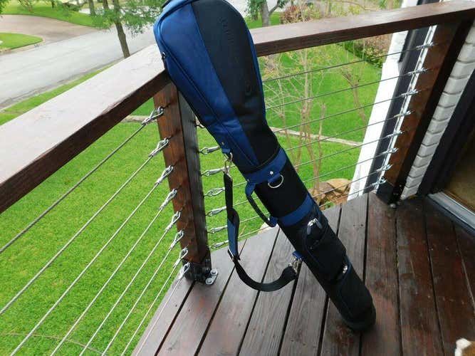 Caddy Daddy Sunday/Range Golf Bag - Black/Blue