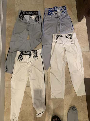 4 pairs Nike baseball pants selling as Lot- Youth XL