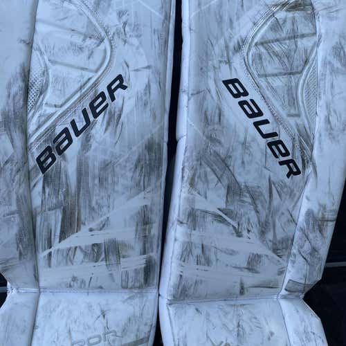White Senior 33" Bauer Vapor X900 Goalie Leg Pads