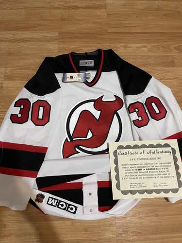 Autographed NWT Authentic CCM New Jersey Devils Martin Brodeur Hockey Jersey 48