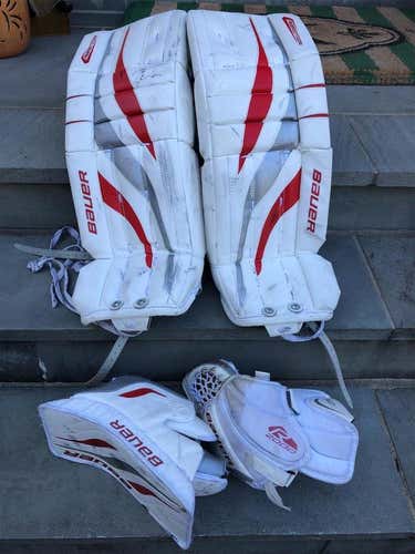 Junior 26" Bauer Regular Reactor 2000 Goalie Full Set