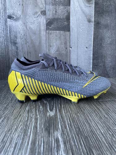 NIKE MERCURIAL VAPOR 12 ELITE FG SOCCER CLEATS SIZE 6 THUNDER GRAY
