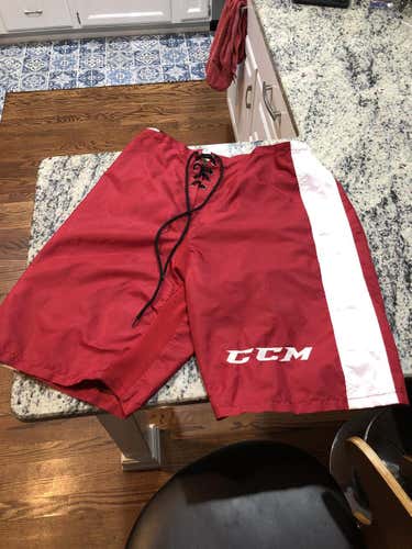 CCM PANT SHELL Red/White Stripe